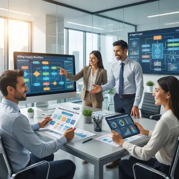 Team implementing AI billing workflow automation