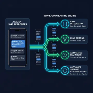 AI-powered SMS workflow for customer engagement