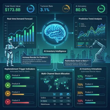 AI-powered retail forecasting and replenishment workflow