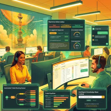 AI-powered support workflow in action
