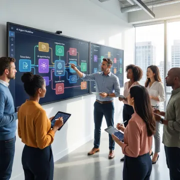 Team planning AI agent support workflows