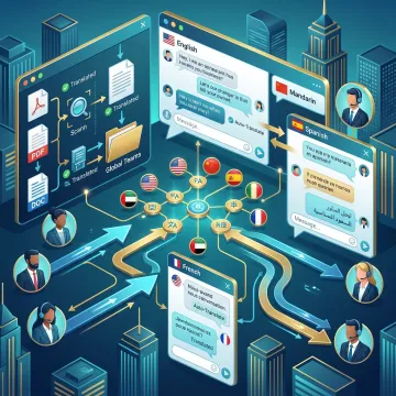 AI translation dashboard for multilingual communication