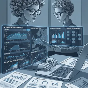 Aviation consultants using AI analytics tools