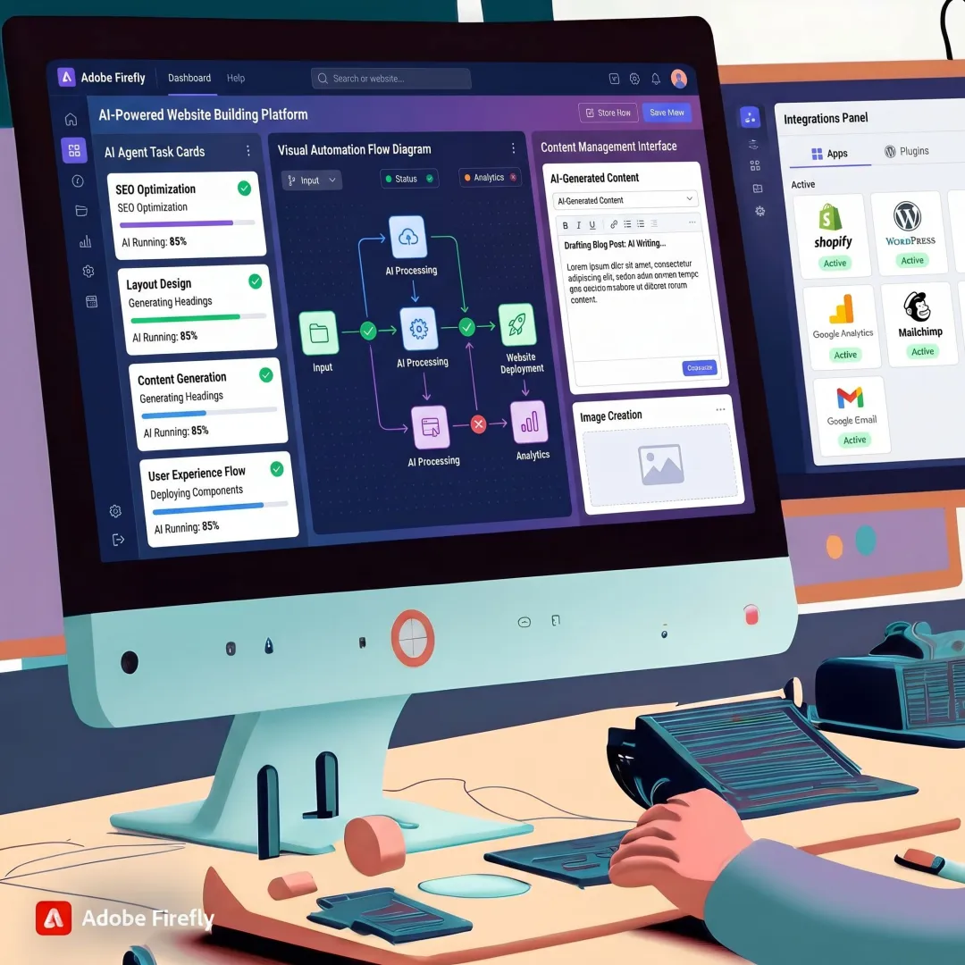 AI Agent Development for Website Building and Automation