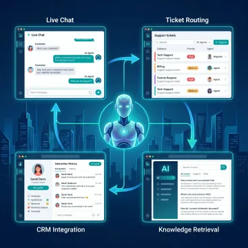 AI-powered customer support workflow