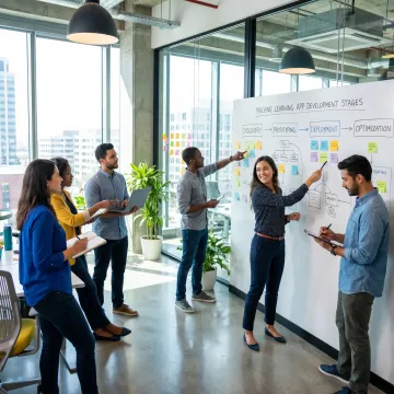 Machine learning app development workflow