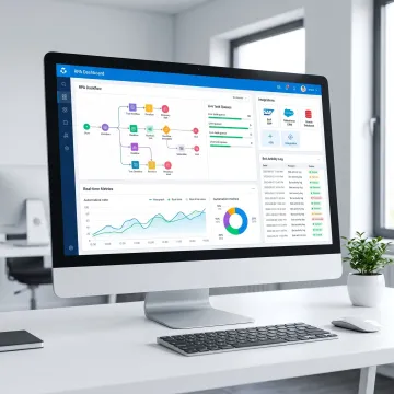 RPA dashboard and business automation workflow