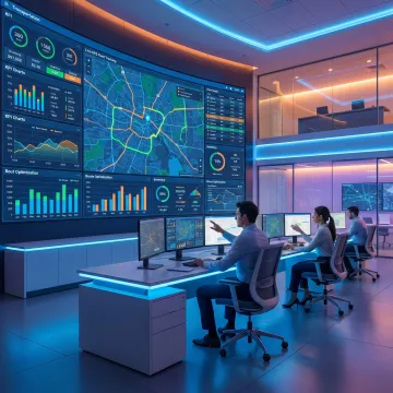 AI logistics dashboard for supply chain operations
