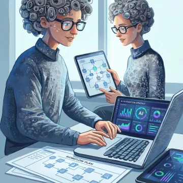 AI consulting team planning a business solution