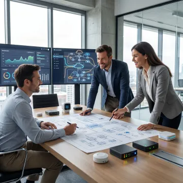 Consultants planning an edge computing deployment