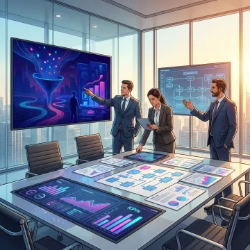 AI consulting team planning a business solution