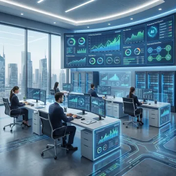 AI-powered banking infrastructure dashboard