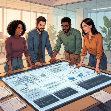 Team planning OpenAI API implementation workflow