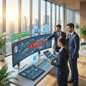 AI accounting automation dashboard and finance team