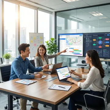Team planning AI dispatch workflow