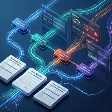Insurance claims workflow automated with AI agents
