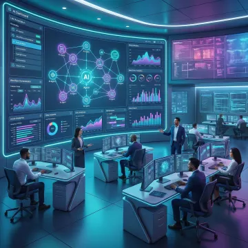 AI agent architecture dashboard and workflow system