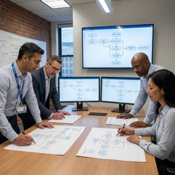 Team planning AI workflow for clinical documentation