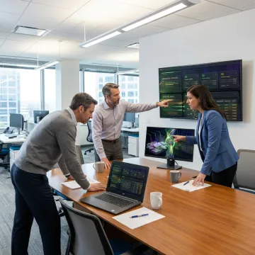 Team planning an AI document automation workflow
