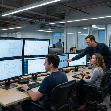 AI development team planning a workflow