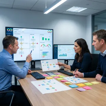 AI automation consultants mapping business workflow process