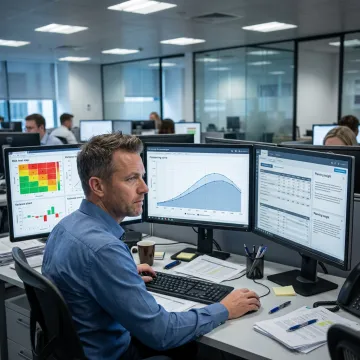 AI financial analysis dashboard