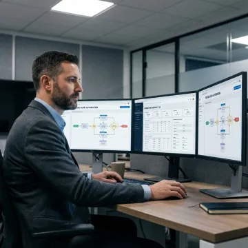 Automation consultant mapping business workflows