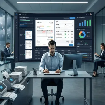 AI data extraction dashboard