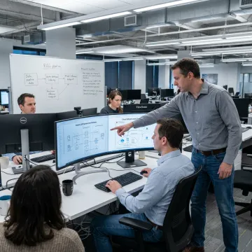 Private LLM development team working on secure AI systems