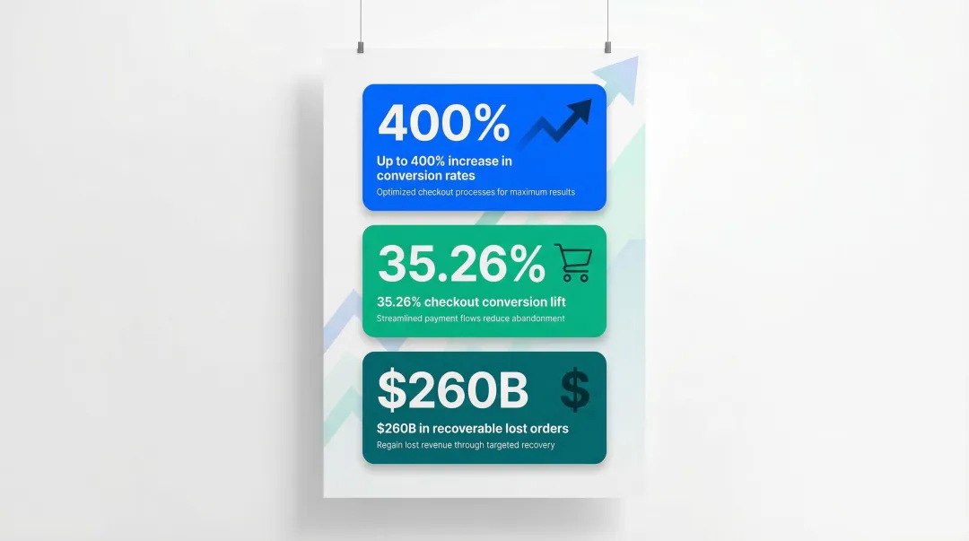 UX design ROI statistics showing conversion rate improvements and revenue impact