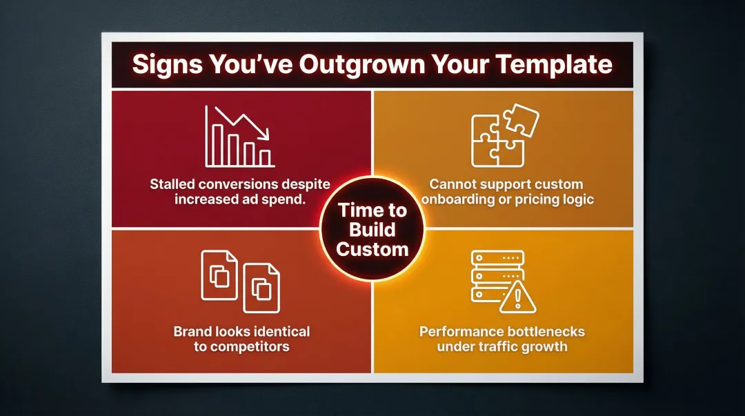 Four warning signs your business has outgrown off-the-shelf website solutions