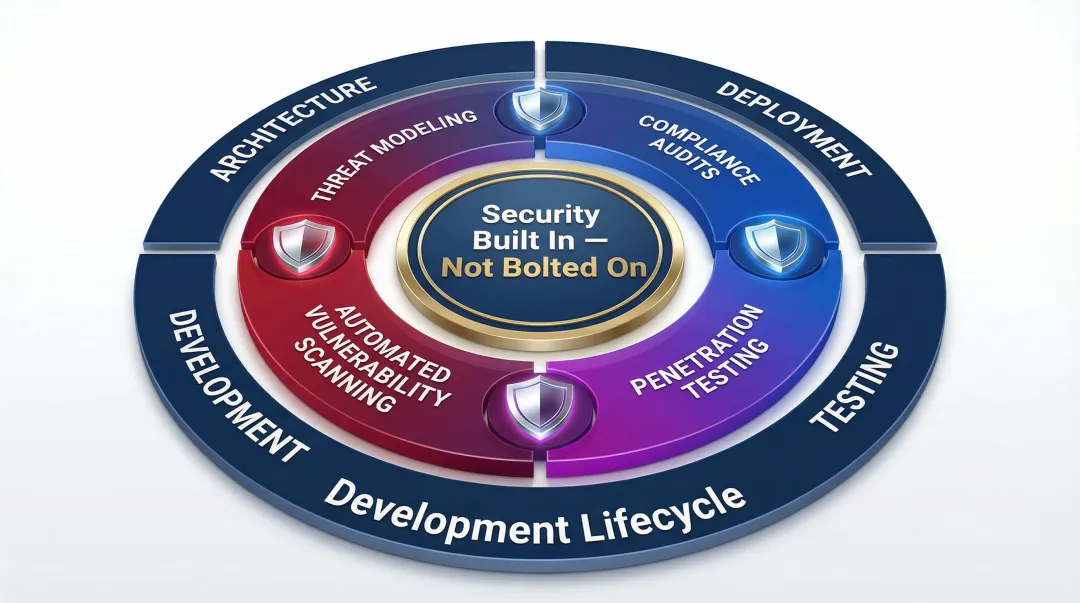 DevSecOps enterprise app security testing framework embedding security throughout development lifecycle