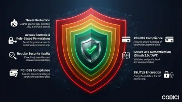 eCommerce development security layers checklist with six essential protection measures