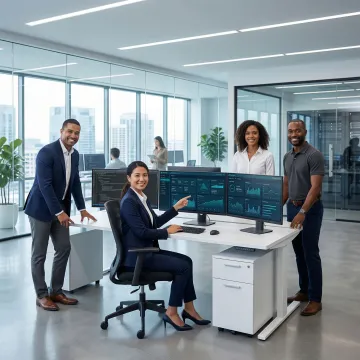 Enterprise technology team collaborating on digital solutions at Codiot