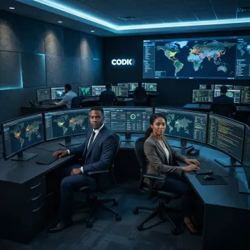 Cybersecurity professionals monitoring government network infrastructure in a secure operations center