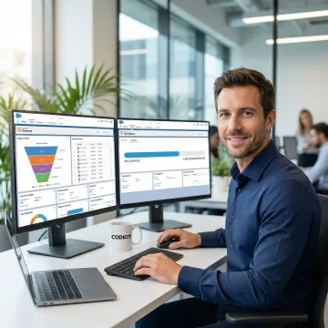 Salesforce migration specialists securely transferring business data to a new CRM platform