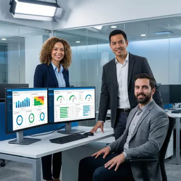 IT governance risk and compliance professionals reviewing digital security frameworks