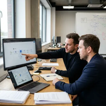 Business intelligence process planning with data dashboards