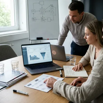 Analytics team planning data strategy