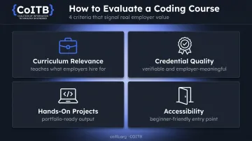 Four criteria for choosing the best coding course for career outcomes