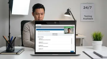 COITB certification exam remote proctoring testing interface screenshot