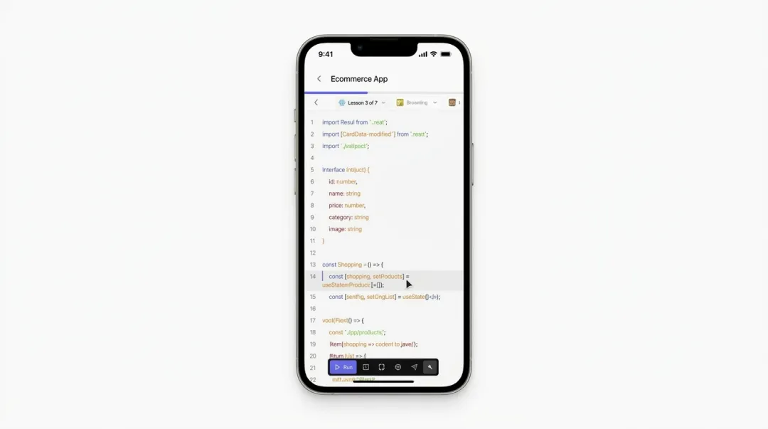 Mimo mobile coding app interface showing bite-sized daily lesson on smartphone