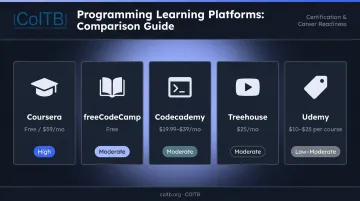 Five best programming platforms for 2026 side-by-side comparison of pricing and certificate value