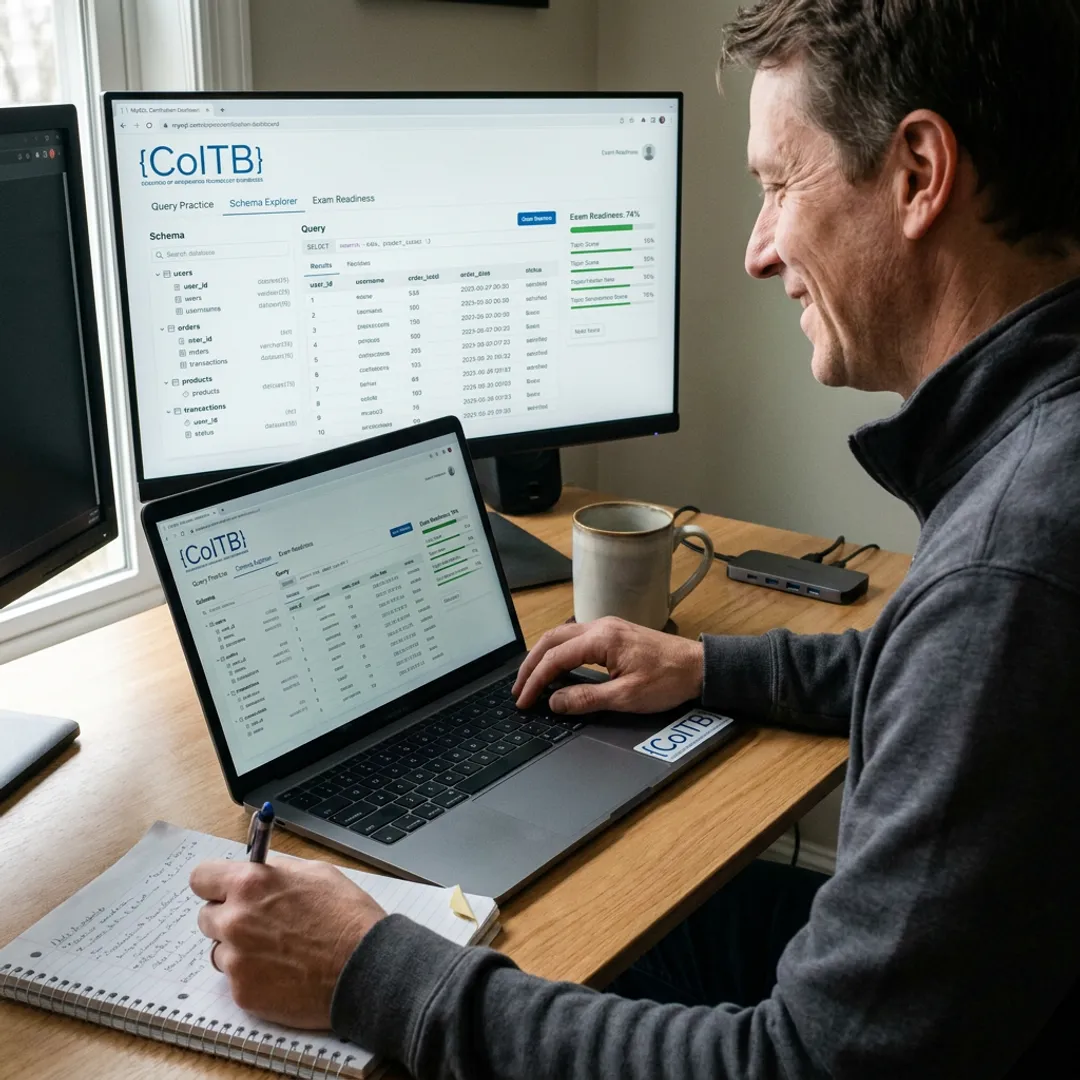 Candidate preparing for SQL certification