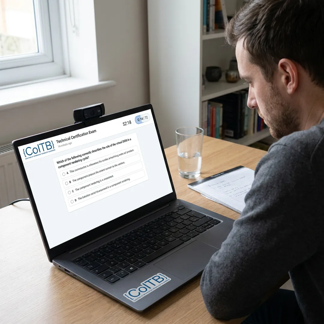 IT certification candidate studying in Kansas City