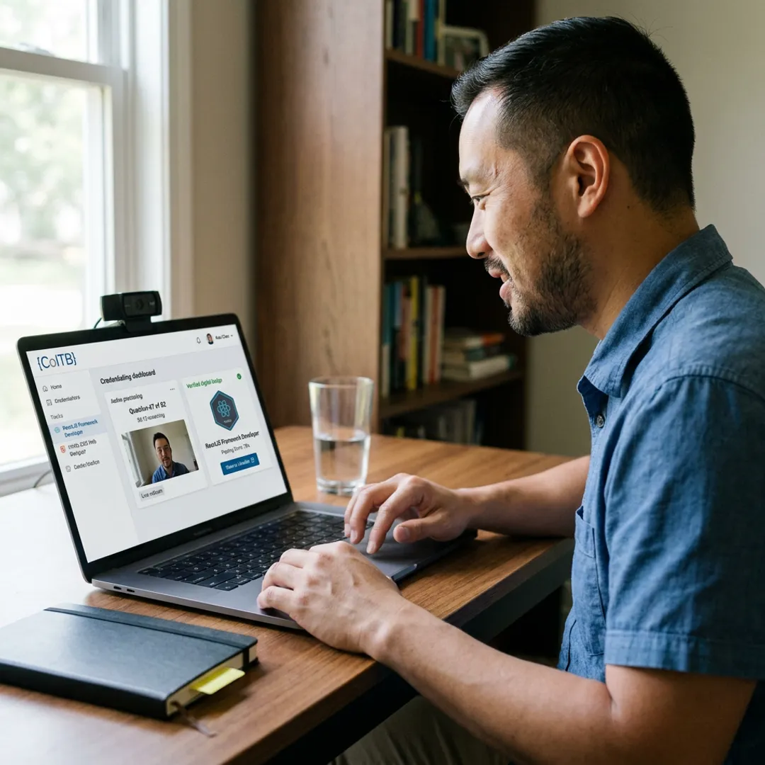 Digital credentialing platform dashboard