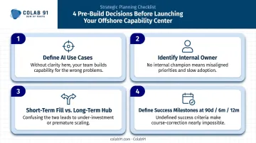 Four critical decisions to make before building an offshore AI team