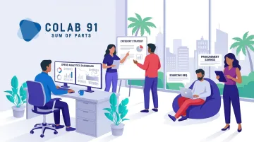 Colab91 India-based procurement capability center team working with PE-backed clients