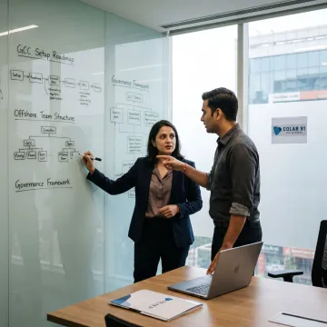 Consultants mapping a GCC setup process