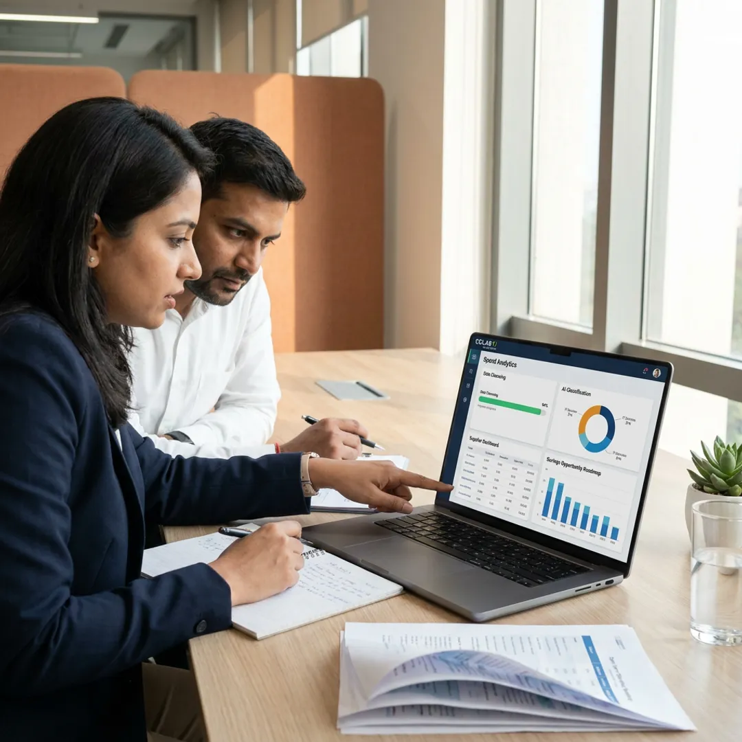 Spend analytics workflow from data cleansing to savings insights